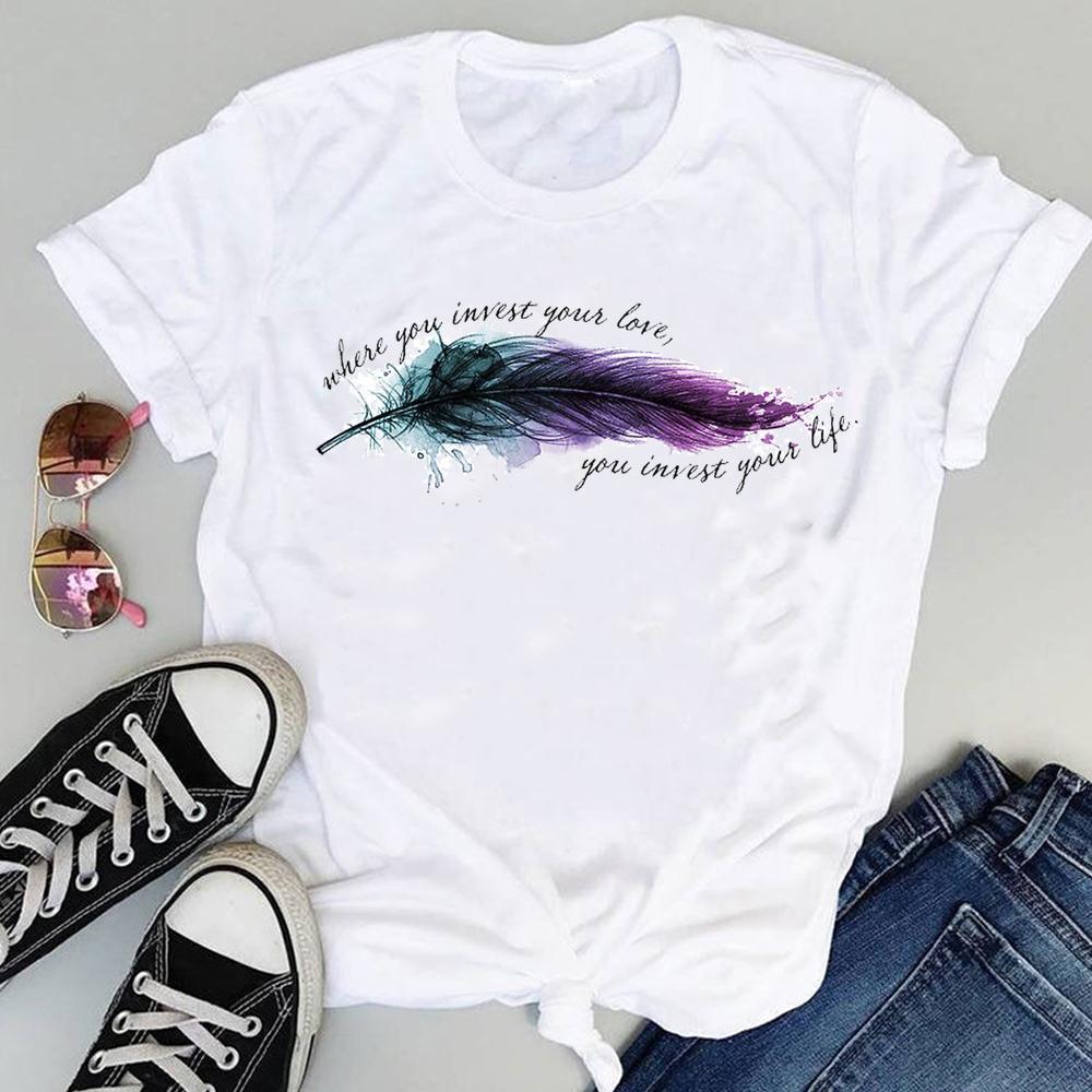 Women's Tops Girlfriends Girls Cat Print T-shirts