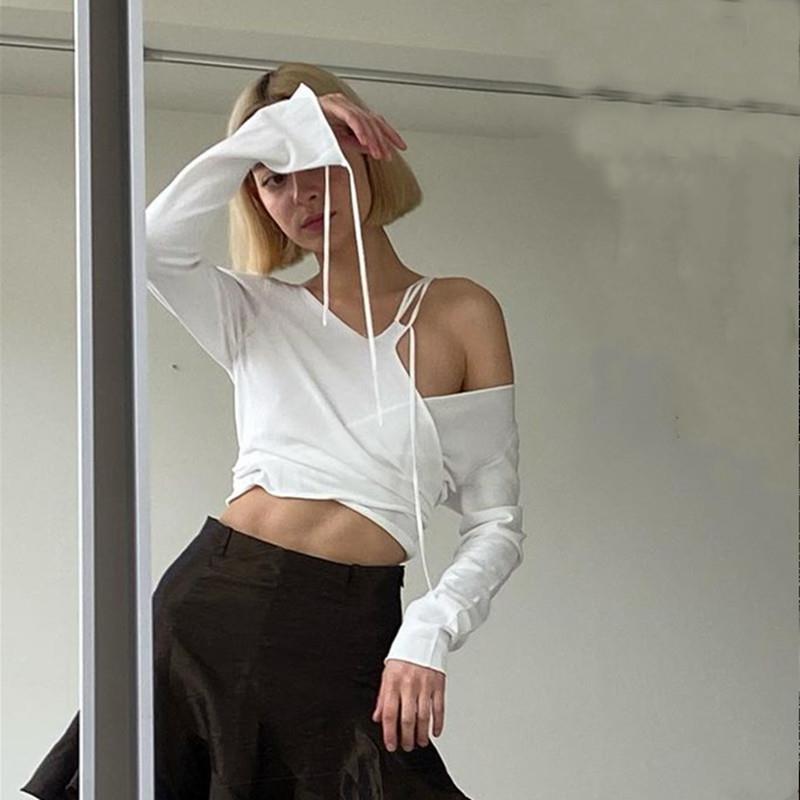Two Fake Spliced Long-sleeved T-shirts And Tops