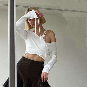 Two Fake Spliced Long-sleeved T-shirts And Tops