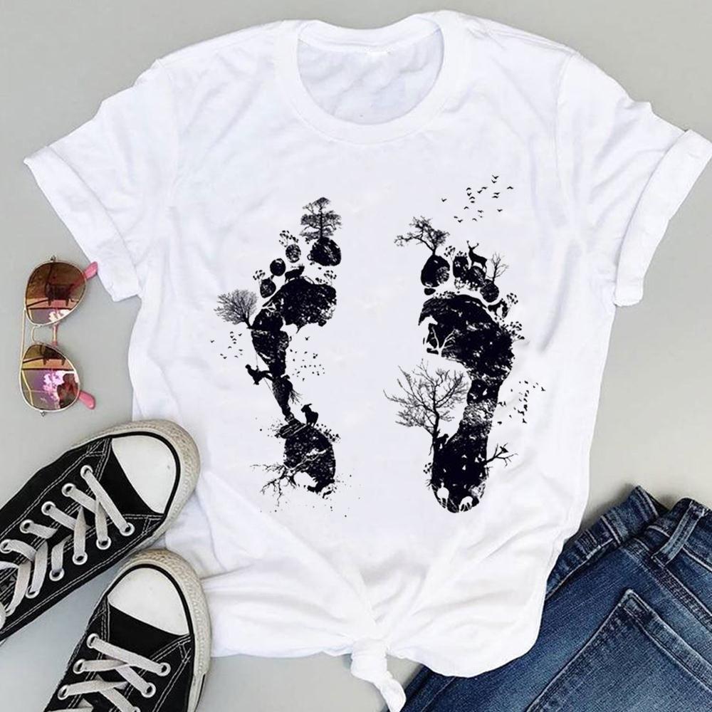 Women's Tops Girlfriends Girls Cat Print T-shirts