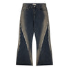 Fashion Inkjet Zipper Jeans For Men